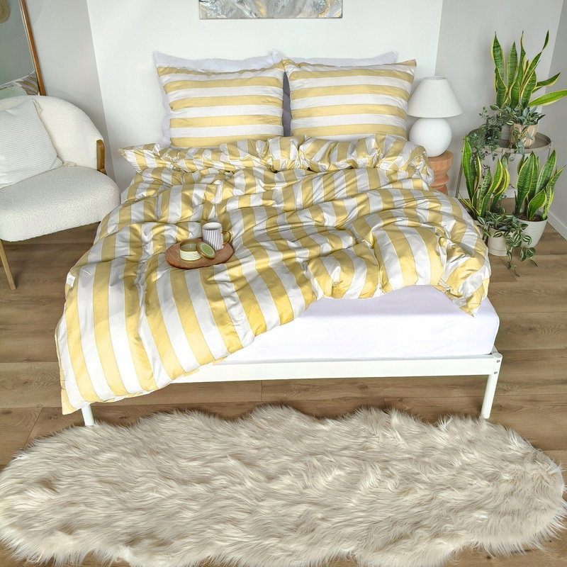 Pościel 160 x 200 3cz Mikrofibra w Pasy Eusebia Home 04