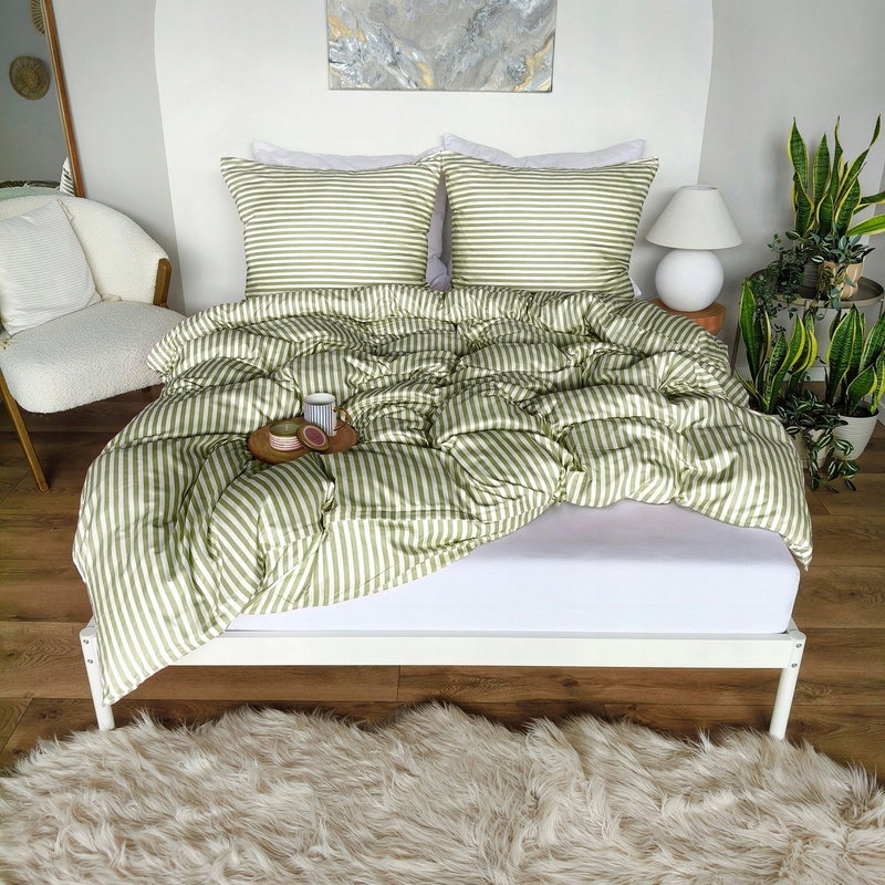 Pościel 140 x 200 2cz Mikrofibra w Pasy Eusebia Home 15
